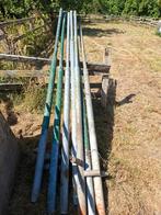 ijzeren palen, afrastering, Tuin en Terras, Gaas en Draad, Ophalen, Gebruikt, Minder dan 10 meter, Raster