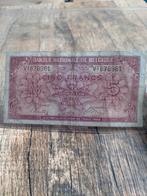 België 5 Frank 1944 bankbiljet , V1678961, Postzegels en Munten, Bankbiljetten | Europa | Niet-Eurobiljetten, Los biljet, Ophalen of Verzenden