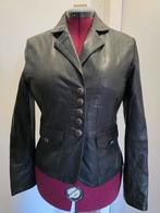 Donker grijs leren colbert jasje -, Kleding | Dames, Zwart, Maat 42/44 (L), Ophalen of Verzenden, Onbekend