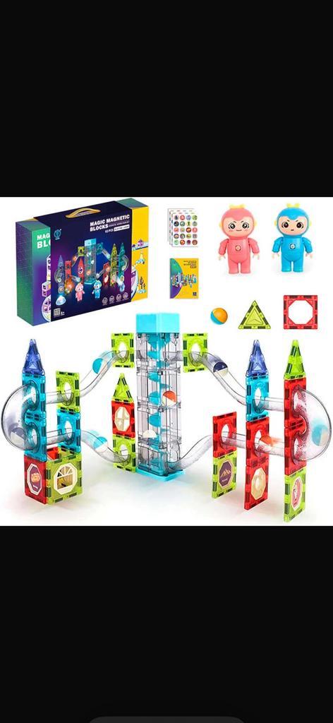 Magnetische bouwstenen met licht, Kinderen en Baby's, Speelgoed | Bouwstenen, Nieuw, Overige merken, Ophalen of Verzenden