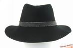 Vintage outdoor hoed Camel Collection zwart wol Lite Felt 58, Hoed, Camel Collection, Ophalen of Verzenden, Gedragen