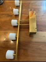 Mooie plafond lamp goudkleurige, Huis en Inrichting, Lampen | Spots, Ophalen of Verzenden, Zo goed als nieuw, Metaal of Aluminium