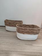 Xenos set van 2 gevlochten opberg manden rechthoek nieuw, Mand, Rond, Nieuw, Ophalen of Verzenden
