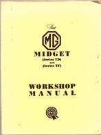 MG TD MG TF Midget workshop manual (A1303), Auto diversen, Handleidingen en Instructieboekjes, Ophalen of Verzenden