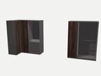 IKEA PAX kasten houteffect zwart, Ophalen, Zo goed als nieuw, 50 tot 75 cm, 200 cm of meer