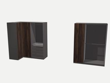 IKEA PAX kasten houteffect zwart beschikbaar voor biedingen