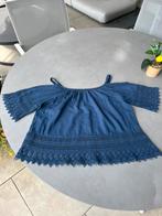 Blauw made in Italy blousje met kant, maat XL, Kleding | Dames, Blouses en Tunieken, Made in Italy, Maat 46/48 (XL) of groter