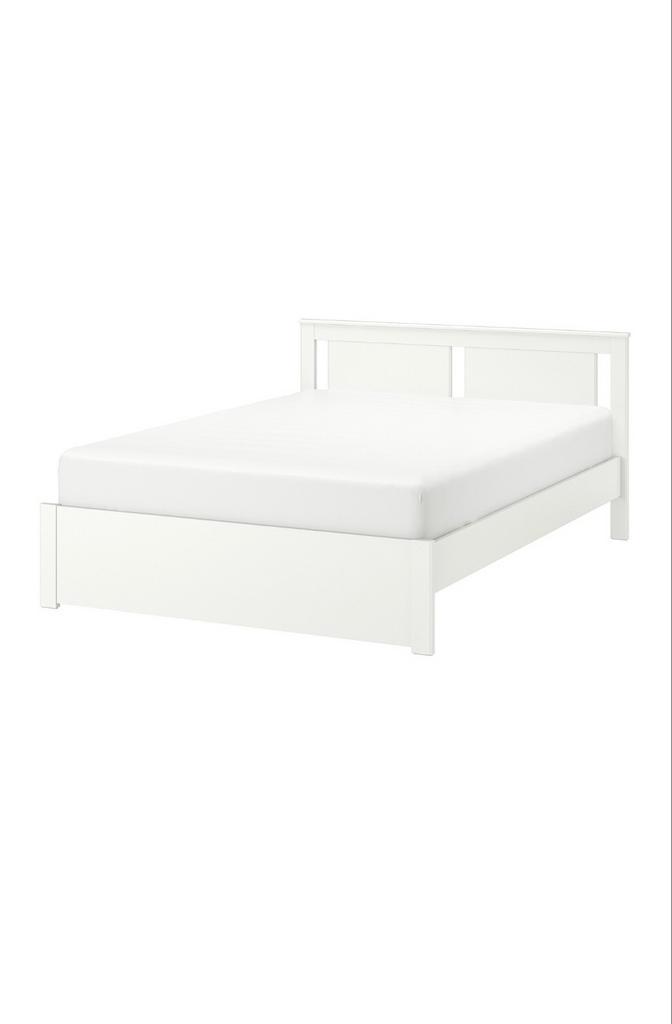 Ikea Songesand bedframe 140x200 - Al gemonteerd!, Huis en Inrichting, Slaapkamer | Bedden, Zo goed als nieuw, Tweepersoons, 140 cm