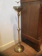 Antiek koperen staande asbak, Ophalen of Verzenden