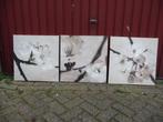 schilderij en 3 luik schilderij -BLOESEM-, Tuin en Terras, Tuinwanddecoratie, Ophalen