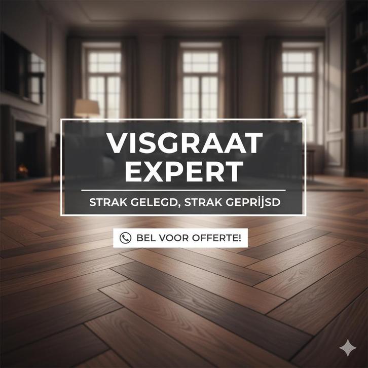 Laminaat Visgraat  Betaalbare Luxe, Huis en Inrichting, Stoffering | Vloerbedekking, Nieuw, Laminaat, 75 m² of meer, Ophalen