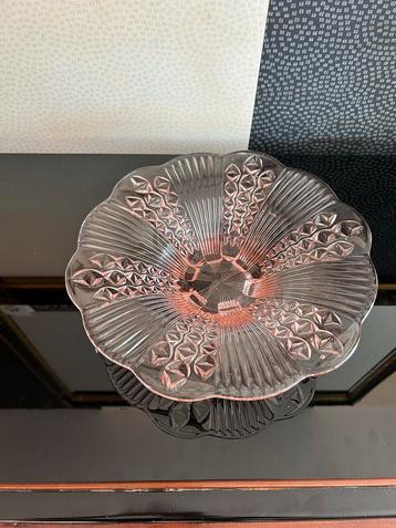 Antieke Depression Glass Schaal - Jaren '20/'30 beschikbaar voor biedingen