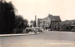 Deventer Station splein Auto bussen Fotokaart Spoorwegen, Verzenden, 1920 tot 1940, Gelopen, Overijssel