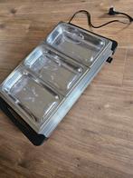 Elektrische Bufferverwarmer XXL met 3 Bakken 2 in 1, Ophalen, Gebruikt
