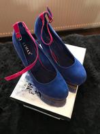 Nieuw blauw roze sleehakken pumps espradilles 39 pumps, Blauw, Nieuw, Ophalen of Verzenden, Espadrilles of Moccasins