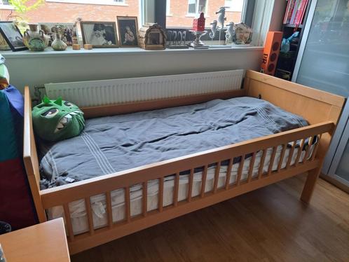 Kleuterbed, Kinderen en Baby's, Kinderkamer | Bedden, Zo goed als nieuw, 140 tot 160 cm, 70 tot 85 cm, Matras, Ophalen