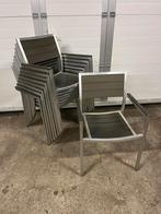 24 stuks horeca terras stoelen stapelbaar aluminium, Ophalen, Zo goed als nieuw