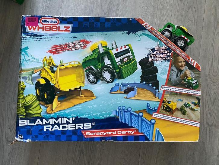 Little tikes Slammin' Racers Scrapyard Derby nieuw in doos, Kinderen en Baby's, Speelgoed | Racebanen, Nieuw, Racebaan, Handmatig