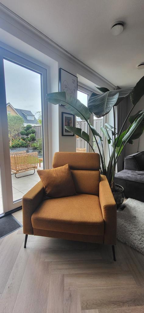 Pronto Wonen Tusari Fauteuil - ZGAN, Huis en Inrichting, Fauteuils, Zo goed als nieuw, Metaal, Stof, 75 tot 100 cm, 75 tot 100 cm