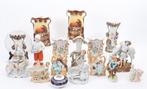 2) Diverse porseleinen en biscuit beeldjes (ook antieke)., Antiek en Kunst, Ophalen of Verzenden
