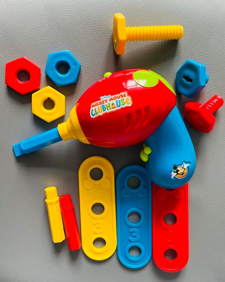 Mickey Mouse Gereedschapset met Boormachine Als nieuw, Kinderen en Baby's, Speelgoed | Educatief en Creatief, Zo goed als nieuw