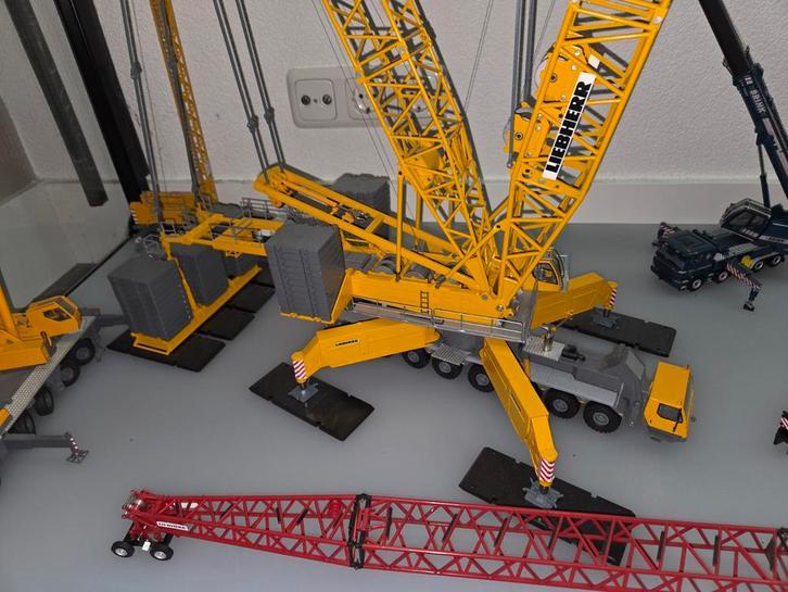 Complete collectie Liebherr Grove Ppm Scania te koop, Hobby en Vrije tijd, Modelauto's | 1:32, Zo goed als nieuw, Tractor of Landbouw