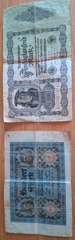50.000 (1922) en 100 Duitse mark biljet, Postzegels en Munten, Bankbiljetten | Europa | Niet-Eurobiljetten, Ophalen of Verzenden