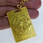 Golden Lucky Dragon hanger voor autosleutel of tas, Ophalen, Nieuw
