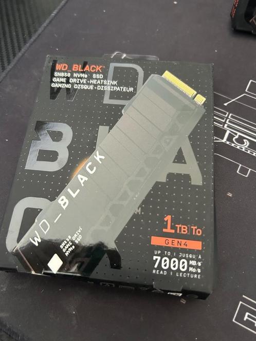 WD Black SN850X 1TB Heatsink NVMe SSD, Computers en Software, Harde schijven, Nieuw, Laptop, Intern, SSD, Overige aansluitingen