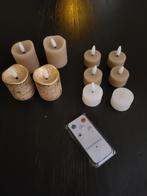Countryfield LED Kaarsen Set met Afstandsbediening, Huis en Inrichting, Woonaccessoires | Kandelaars en Kaarsen, Kunststof, Bruin