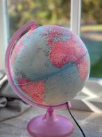 Wereldbol roze blauw met verlichting, Ophalen of Verzenden, Zo goed als nieuw, Jongen of Meisje