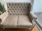 Beige fluweel look barok tweezits bank fauteuil Rice zgan, Huis en Inrichting, Banken | Sofa's en Chaises Longues, Ophalen, Fauteuil barok