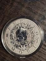 Zilverenkleurige Memento Mori Munt, Postzegels en Munten, Munten | Nederland, Koningin Beatrix, Zilver, Losse munt, Overige waardes
