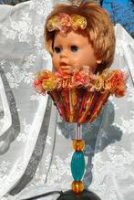 Poppenhoofd Schemerlamp Halloween / Mysterieus + Apart, Ophalen of Verzenden