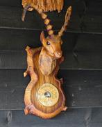 Barometer retro dieren kop met gewei, Ophalen of Verzenden, Gebruikt, Barometer