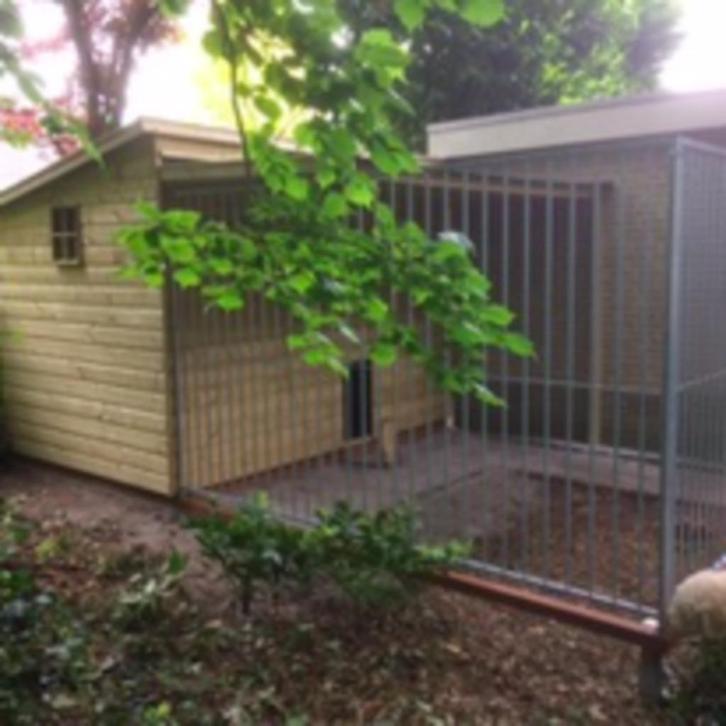 Hondenpension kennel hondenverblijf ook maatwerk, Dieren en Toebehoren, Hondenhokken, Nieuw, Hondenhok, 100 cm of meer, 110 cm of meer