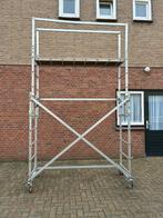 Schuifsteiger te koop met een werkhoogte van 4.5 meter, Doe-het-zelf en Verbouw, Steigers, Ophalen, Gebruikt, Rolsteiger of Kamersteiger