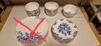16 delig Ah kerstservies kerst servies blauw en groen, Gebruikt, Keramiek, Ophalen of Verzenden, Bord(en)