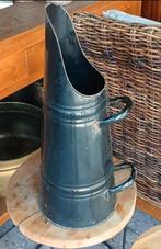 Vintage zwarte emaille kolenkit, Antiek en Kunst, Antiek | Emaille, Ophalen of Verzenden