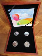 ZILVEREN TULPEN KLEURSET 2012 proof, houten cassette, omdoos, Koningin Beatrix, Zilver, Overige waardes, Verzenden