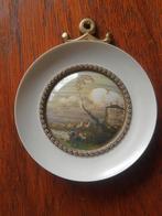 Unieke Brevettato bakeliet, bol porselein, messing wanddeco, Ophalen of Verzenden