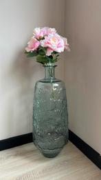 Grote vaas glas groen, Ophalen, 50 tot 75 cm, Groen, Glas