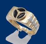 14 karaat Gouden Ring Mercedes Jongensring, Jw, Verzenden, Nieuw, Kleiner dan 17
