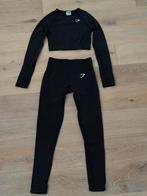 Gymshark legging met top complete set, Verzenden, Zwart, Maat 34 (XS) of kleiner, Fitness of Aerobics