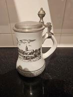 Vintage Bierpul met Deksel, Antiek en Kunst, Antiek | Tin, Ophalen of Verzenden
