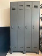 Stoere WOOOD Lockerkast Stijn - Staalgrijs Grenenhout, Ophalen, Gebruikt