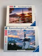 2 Ravensburger puzzels, Ophalen of Verzenden, 500 t/m 1500 stukjes, Zo goed als nieuw, Legpuzzel
