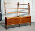 Dubbele Teak boekenkast, Huis en Inrichting, Kasten | Boekenkasten, Ophalen, 100 tot 150 cm, 150 tot 200 cm, Teakhout