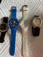 4 horloges, 3 x Ice Watch en 1 x Guess, Ophalen of Verzenden, Zo goed als nieuw, Polshorloge