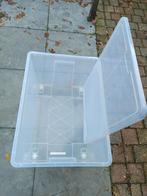 Samla opbergbak opslagbox Ikea 130 liter transparant wielen, Doe-het-zelf en Verbouw, Kratten en Dozen, Ophalen, 60 cm of meer